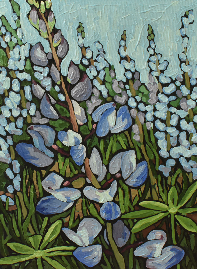 lupines high park wildflowers painting toronto